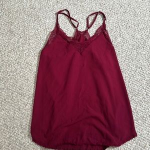 Woman’s size large tank top with lace